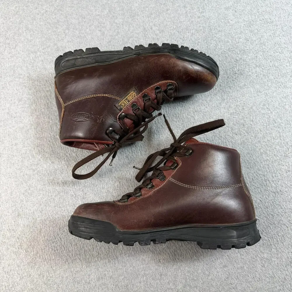 Vasquez Skywalk Leather Boots Men Size 8 Brown Leather Gore-Tex Waterproof Italy